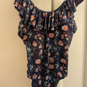 Aqua Rose one piece bathing suit XL